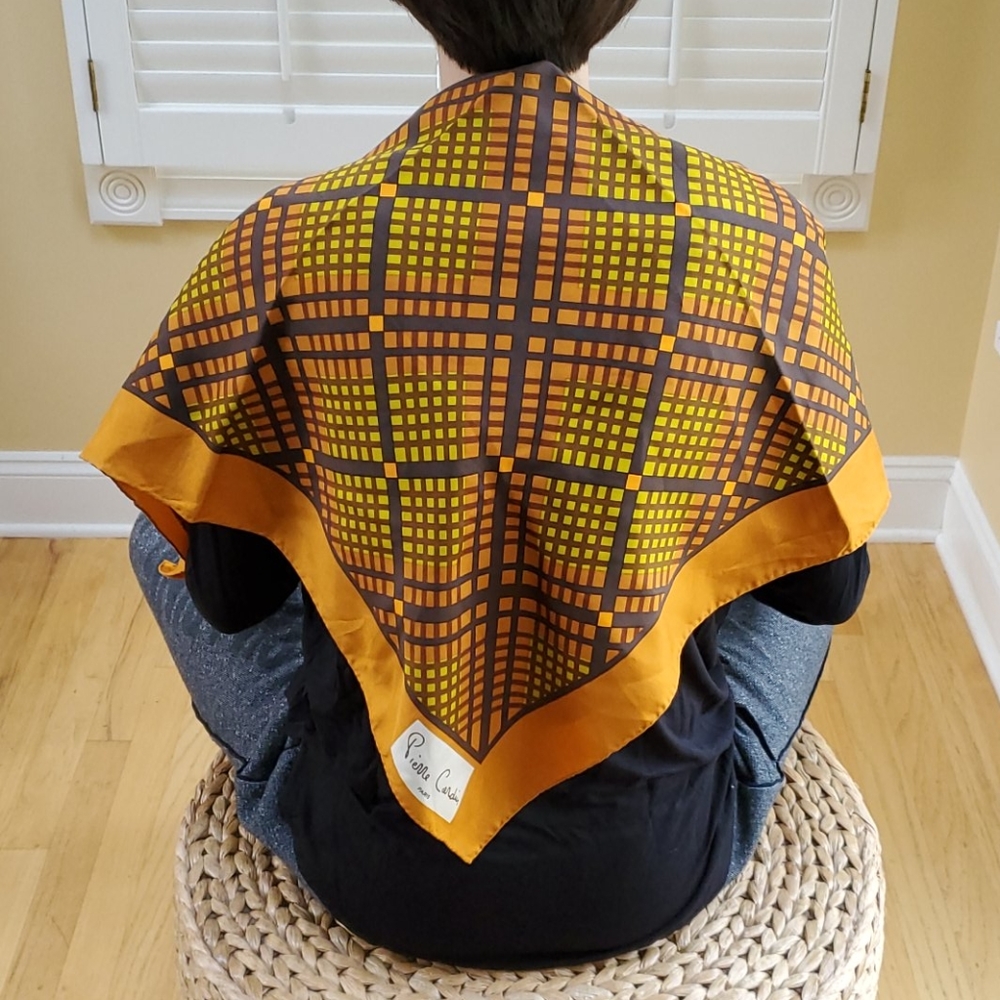 Vintage Pierre Cardin Silk Scarf